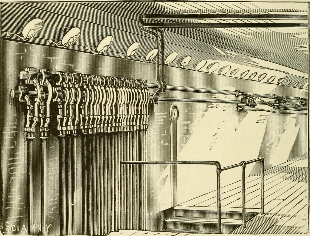 An illustration from Dynamo-electricity: its generation, application, transmission, storage and measurement, 1884, leaf 225