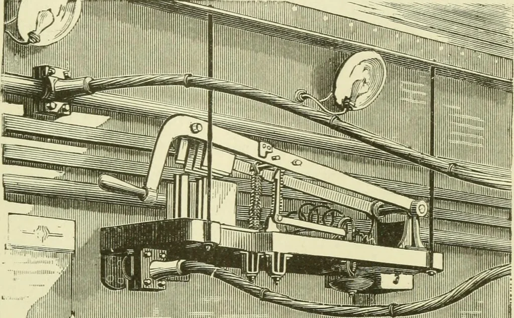 An illustration from Dynamo-electricity: its generation, application, transmission, storage and measurement, 1884, leaf 226