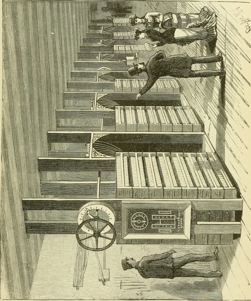 An illustration from Dynamo-electricity: its generation, application, transmission, storage and measurement, 1884, leaf 228