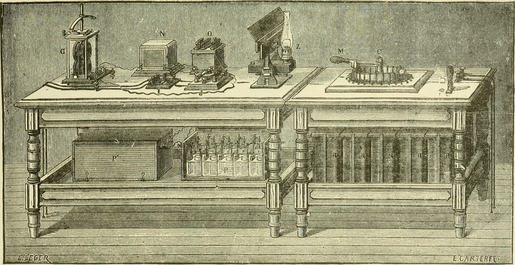 An illustration from Dynamo-electricity: its generation, application, transmission, storage and measurement, 1884, leaf 230