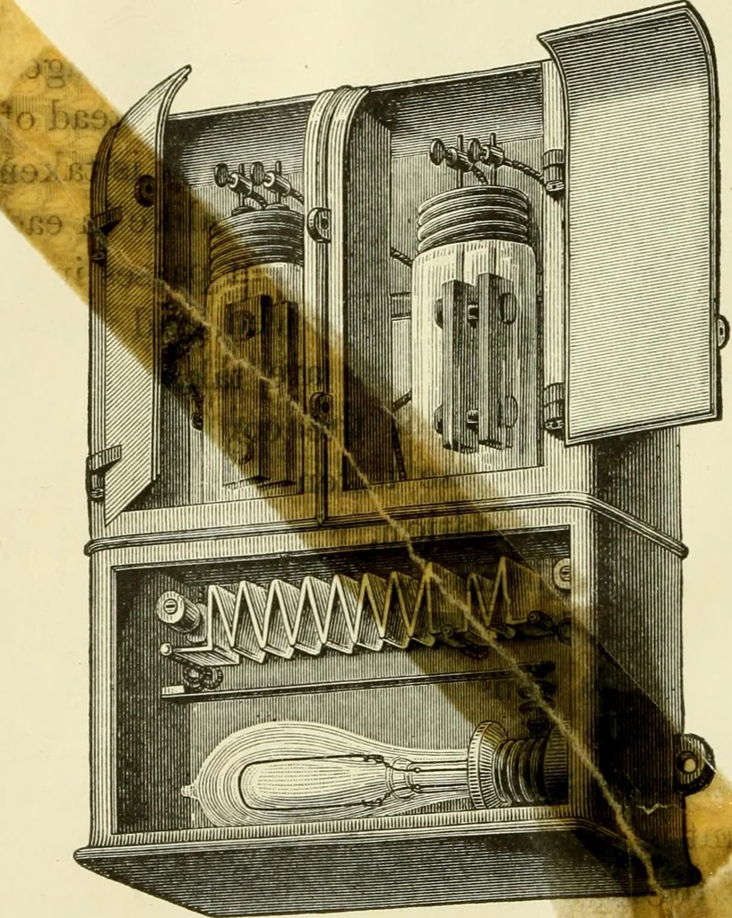 An illustration from Dynamo-electricity: its generation, application, transmission, storage and measurement, 1884, leaf 235