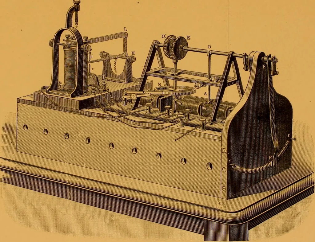 An illustration from Dynamo-electricity: its generation, application, transmission, storage and measurement, 1884, leaf 300