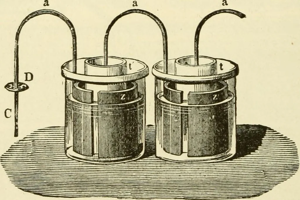 An illustration from Dynamo-electricity: its generation, application, transmission, storage and measurement, 1884, leaf 309