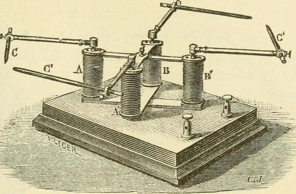An illustration from Dynamo-electricity: its generation, application, transmission, storage and measurement, 1884, leaf 394