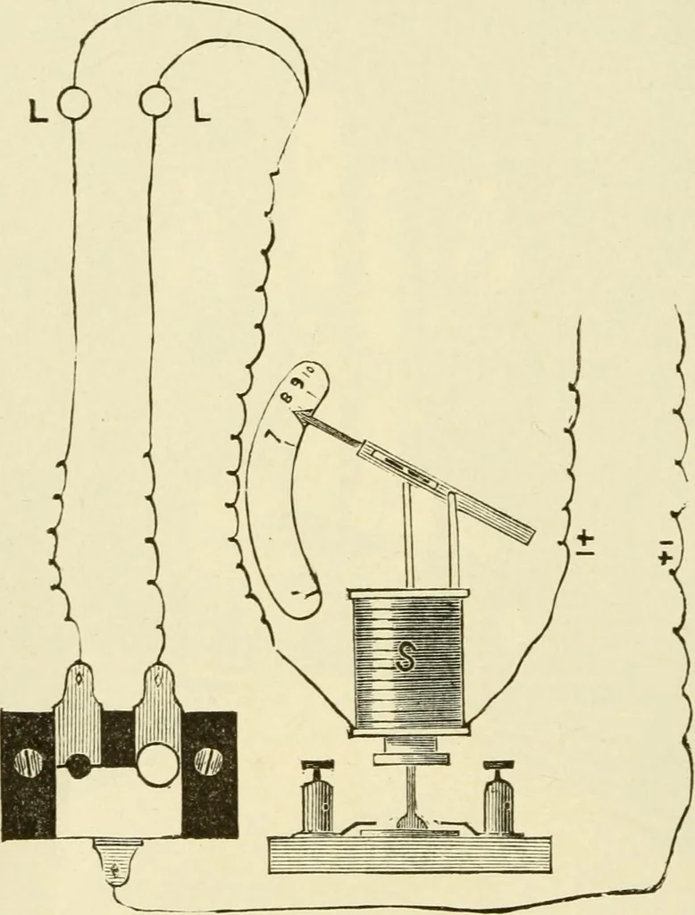 An illustration from Dynamo-electricity: its generation, application, transmission, storage and measurement, 1884, leaf 401