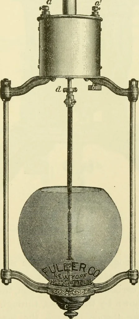 An illustration from Dynamo-electricity: its generation, application, transmission, storage and measurement, 1884, leaf 446