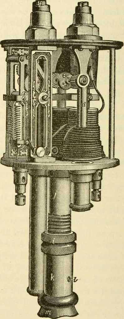 An illustration from Dynamo-electricity: its generation, application, transmission, storage and measurement, 1884, leaf 455