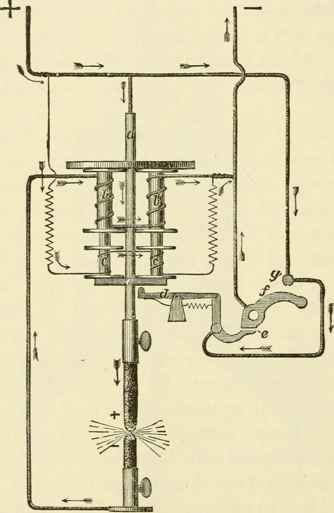 An illustration from Dynamo-electricity: its generation, application, transmission, storage and measurement, 1884, leaf 461