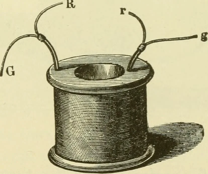 An illustration from Dynamo-electricity: its generation, application, transmission, storage and measurement, 1884, leaf 542