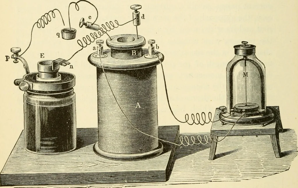 An illustration from Dynamo-electricity: its generation, application, transmission, storage and measurement, 1884, leaf 543