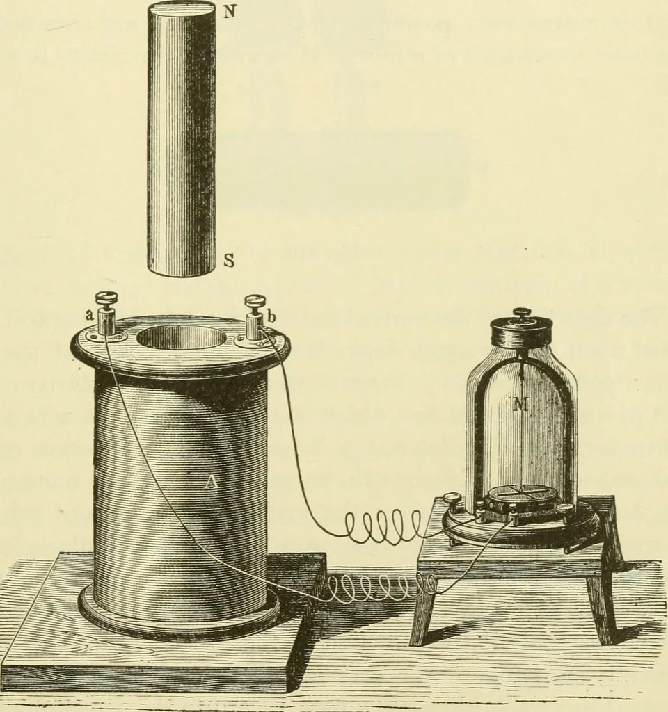An illustration from Dynamo-electricity: its generation, application, transmission, storage and measurement, 1884, leaf 546