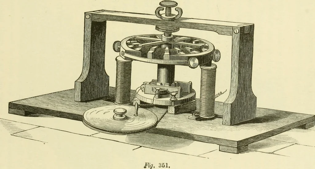 An illustration from Dynamo-electricity: its generation, application, transmission, storage and measurement, 1884, leaf 570