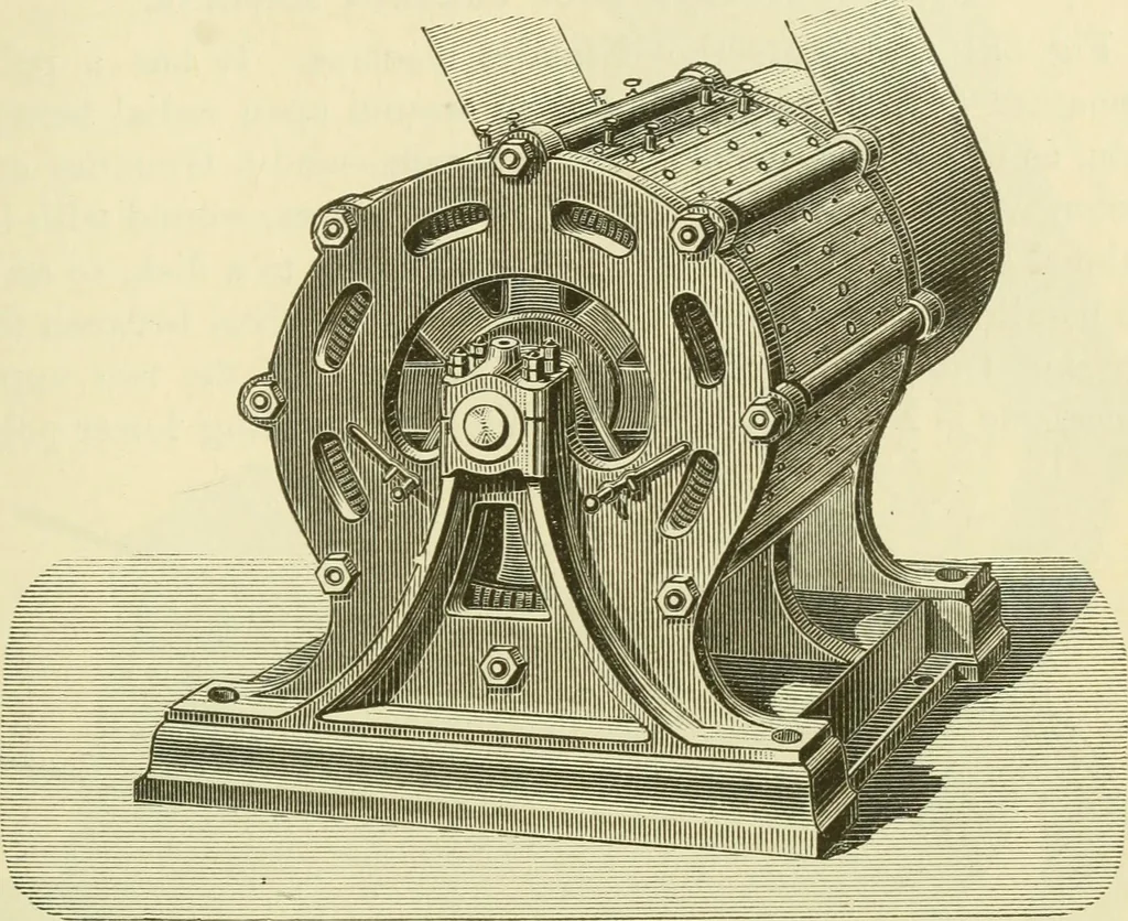 An illustration from Dynamo-electricity: its generation, application, transmission, storage and measurement, 1884, leaf 606