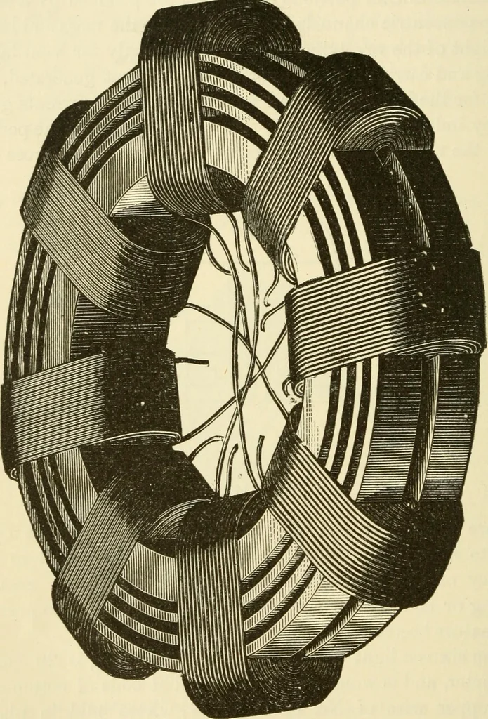 An illustration from Dynamo-electricity: its generation, application, transmission, storage and measurement, 1884, leaf 611
