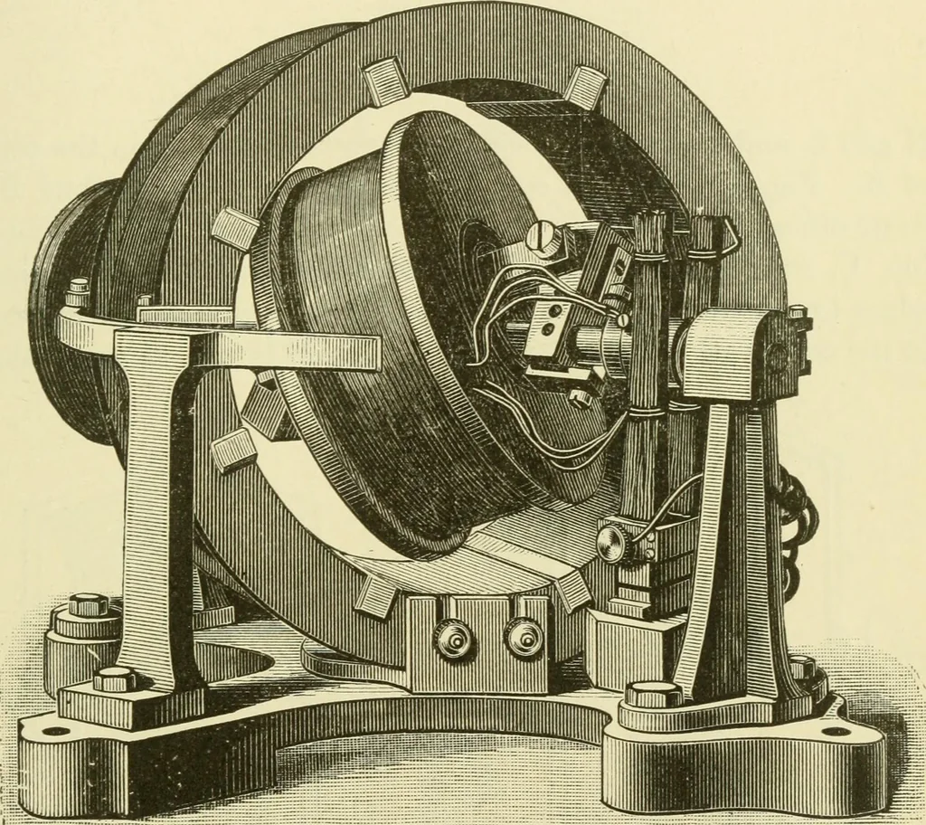 An illustration from Dynamo-electricity: its generation, application, transmission, storage and measurement, 1884, leaf 624