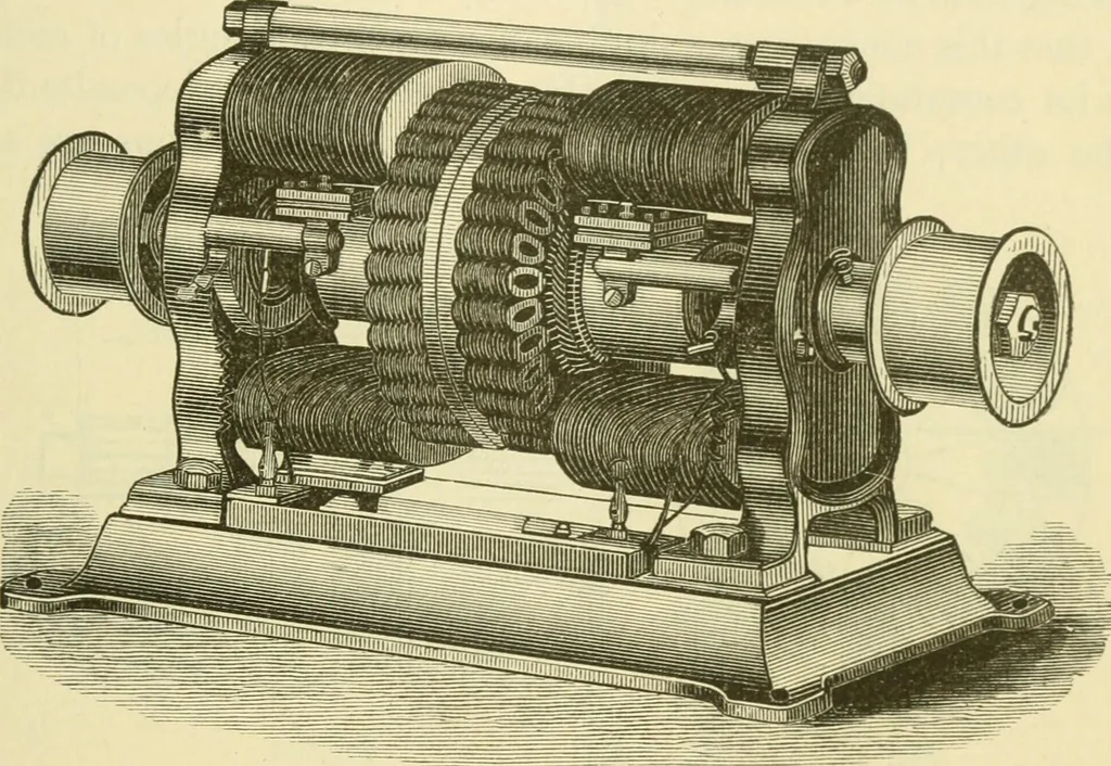 An illustration from Dynamo-electricity: its generation, application, transmission, storage and measurement, 1884, leaf 64