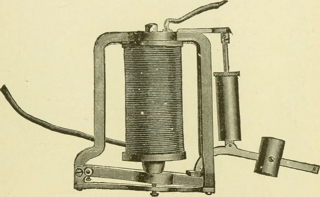 An illustration from Dynamo-electricity: its generation, application, transmission, storage and measurement, 1884, leaf 640