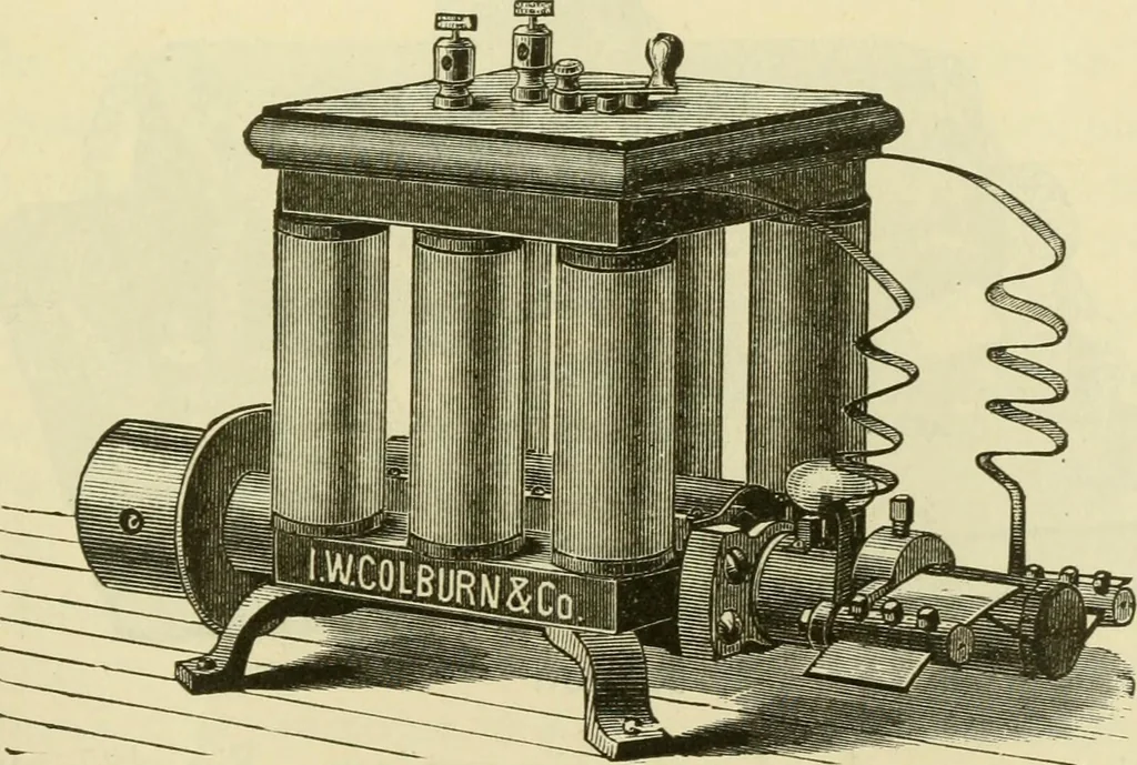 An illustration from Dynamo-electricity: its generation, application, transmission, storage and measurement, 1884, leaf 672
