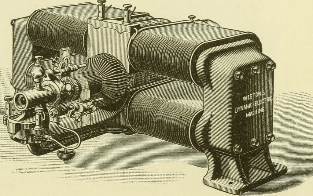 An illustration from Dynamo-electricity: its generation, application, transmission, storage and measurement, 1884, leaf 686