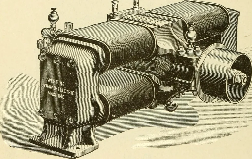 An illustration from Dynamo-electricity: its generation, application, transmission, storage and measurement, 1884, leaf 687