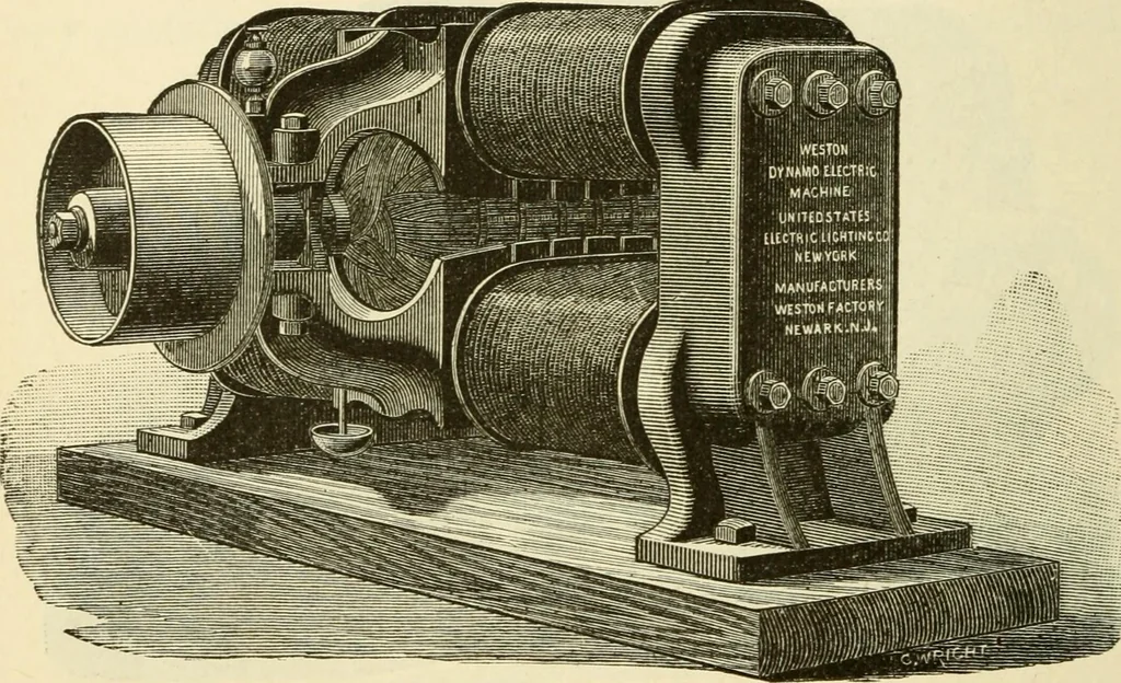 An illustration from Dynamo-electricity: its generation, application, transmission, storage and measurement, 1884, leaf 689