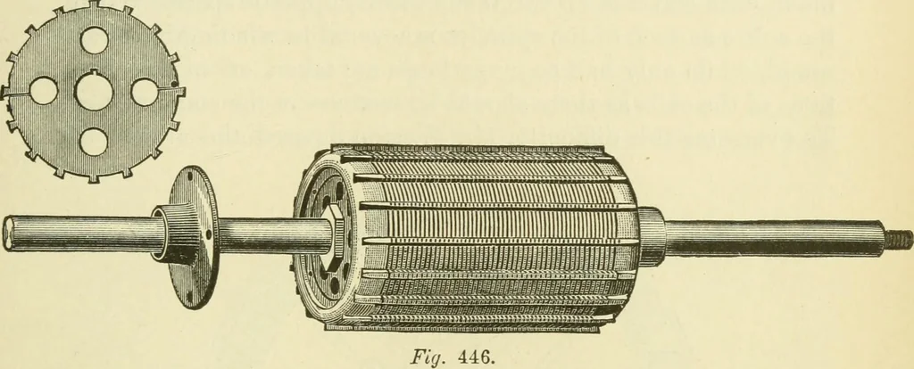 An illustration from Dynamo-electricity: its generation, application, transmission, storage and measurement, 1884, leaf 690