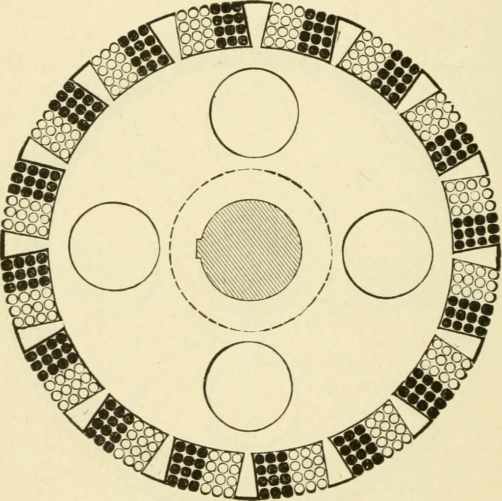 An illustration from Dynamo-electricity: its generation, application, transmission, storage and measurement, 1884, leaf 693