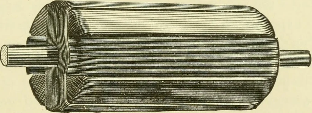 An illustration from Dynamo-electricity: its generation, application, transmission, storage and measurement, 1884, leaf 708