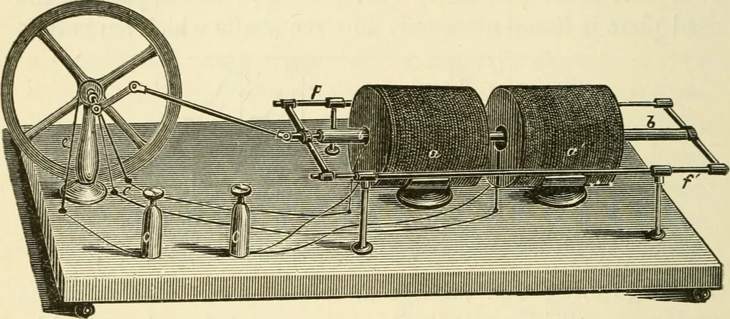 An illustration from Dynamo-electricity: its generation, application, transmission, storage and measurement, 1884, leaf 721
