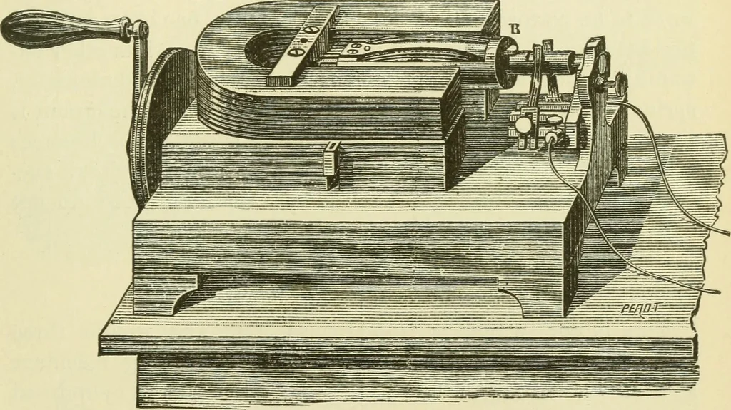 An illustration from Dynamo-electricity: its generation, application, transmission, storage and measurement, 1884, leaf 728