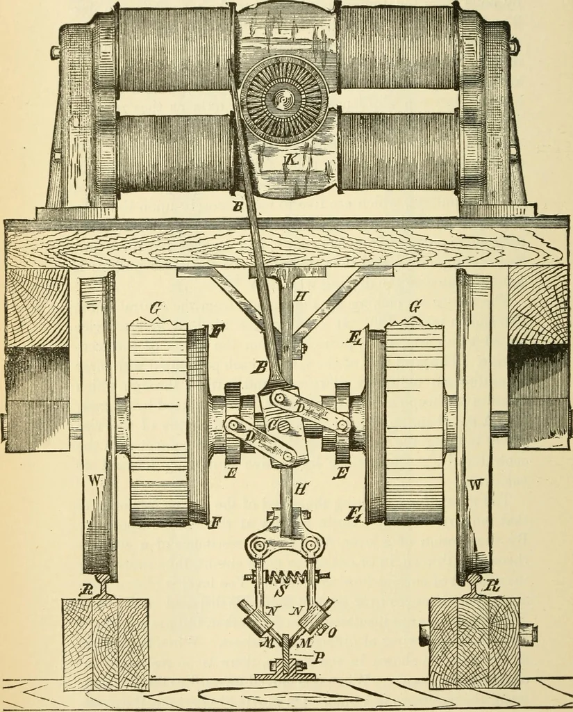 An illustration from Dynamo-electricity: its generation, application, transmission, storage and measurement, 1884, leaf 759