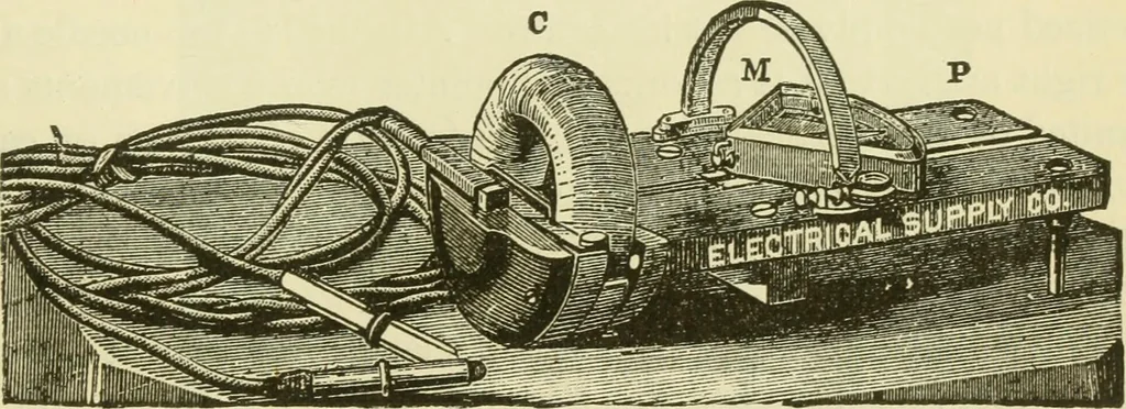 An illustration from Dynamo-electricity: its generation, application, transmission, storage and measurement, 1884, leaf 832
