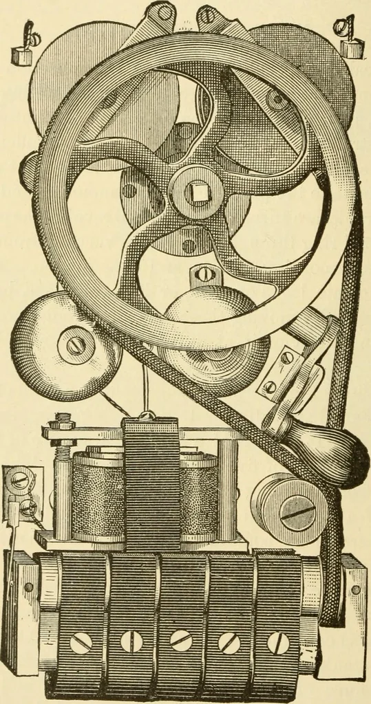 An illustration from Dynamo-electricity: its generation, application, transmission, storage and measurement, 1884, leaf 851