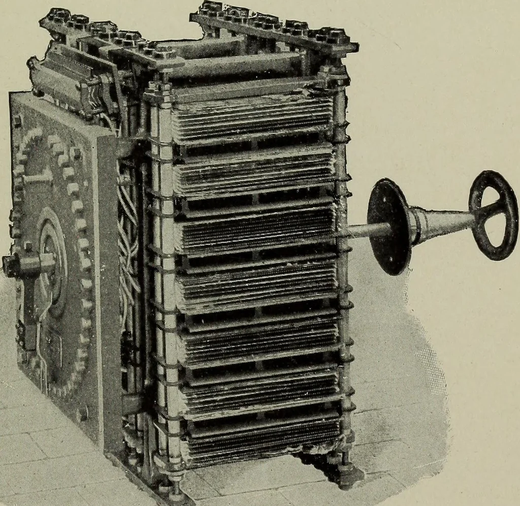 An illustration from Dynamo electric machinery; its design, construction, and operation; direct-current machines, 1915, leaf 179