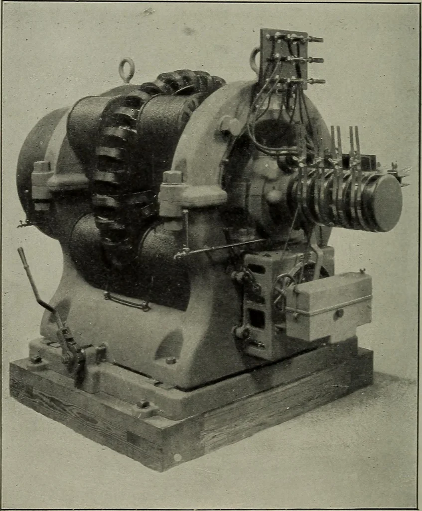 An illustration from Dynamo electric machinery; its design, construction, and operation; direct-current machines, 1915, leaf 206