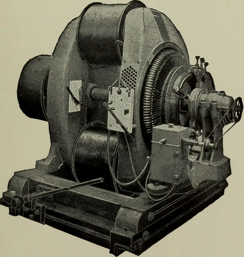 An illustration from Dynamo electric machinery; its design, construction, and operation; direct-current machines, 1915, leaf 217