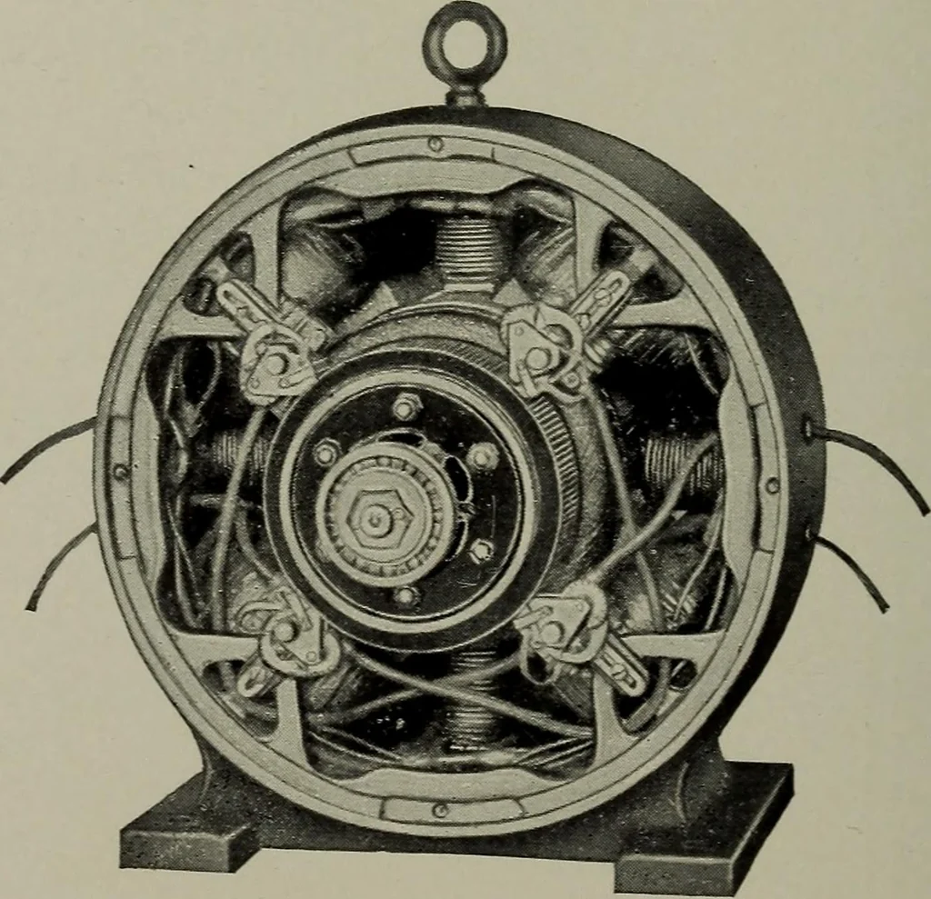 An illustration from Dynamo electric machinery; its design, construction, and operation; direct-current machines, 1915, leaf 232