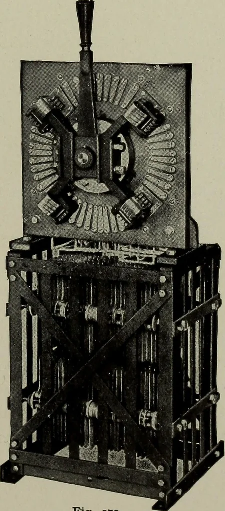 An illustration from Dynamo electric machinery; its design, construction, and operation; direct-current machines, 1915, leaf 275