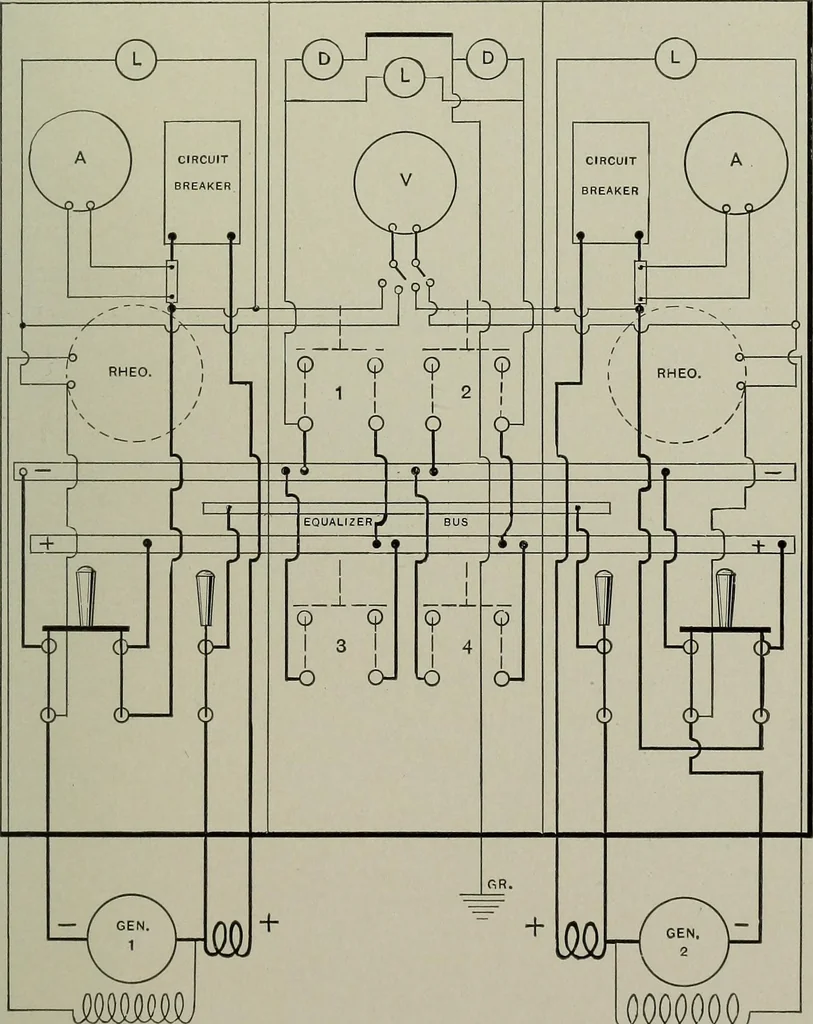 An illustration from Dynamo electric machinery; its design, construction, and operation; direct-current machines, 1915, leaf 325