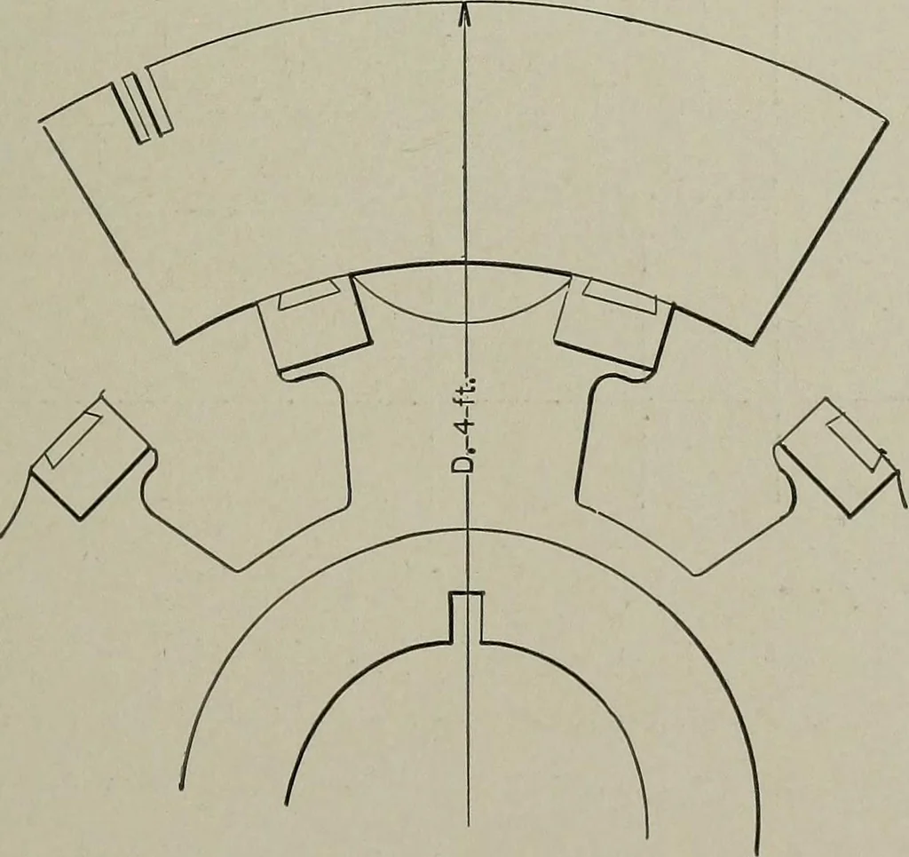An illustration from Dynamo electric machinery; its design, construction, and operation; direct-current machines, 1915, leaf 81
