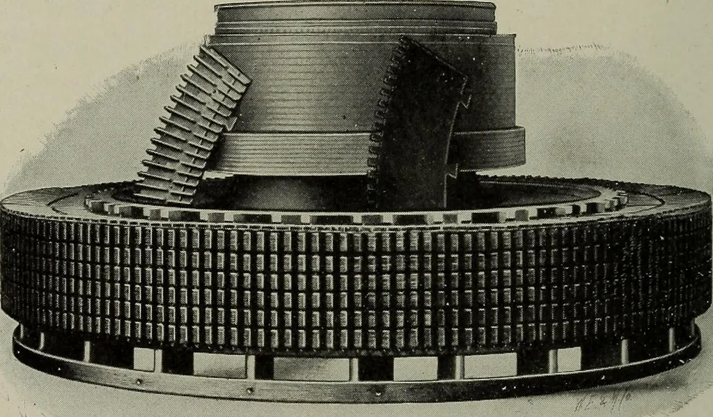An illustration from Dynamo electric machinery; its design, construction, and operation; direct-current machines, 1915, leaf 84