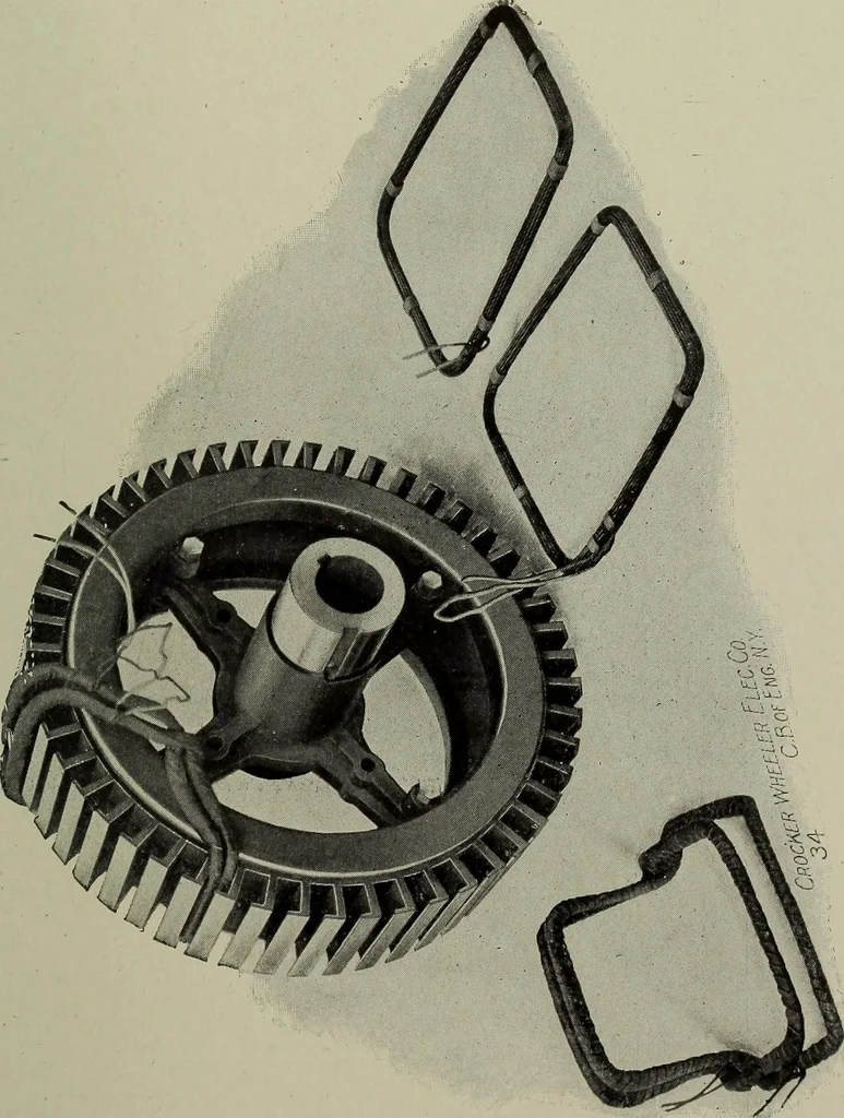 An illustration from Dynamo electric machinery; its design, construction, and operation; direct-current machines, 1915, leaf 87