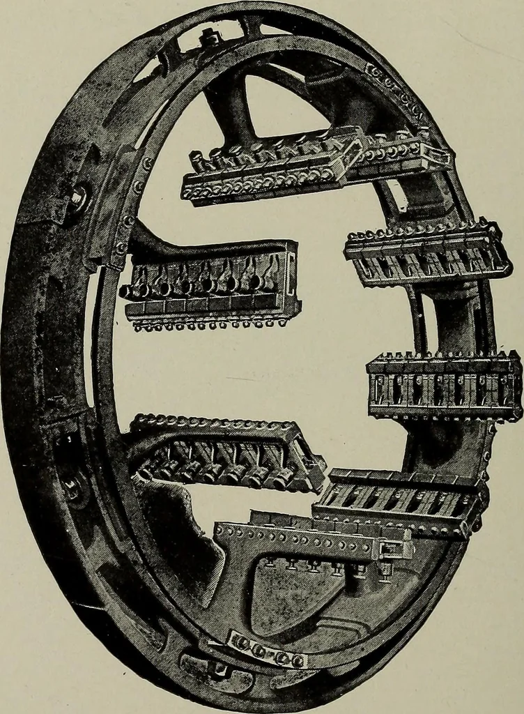 An illustration from Dynamo electric machinery; its design, construction, and operation; direct-current machines, 1915, leaf 96