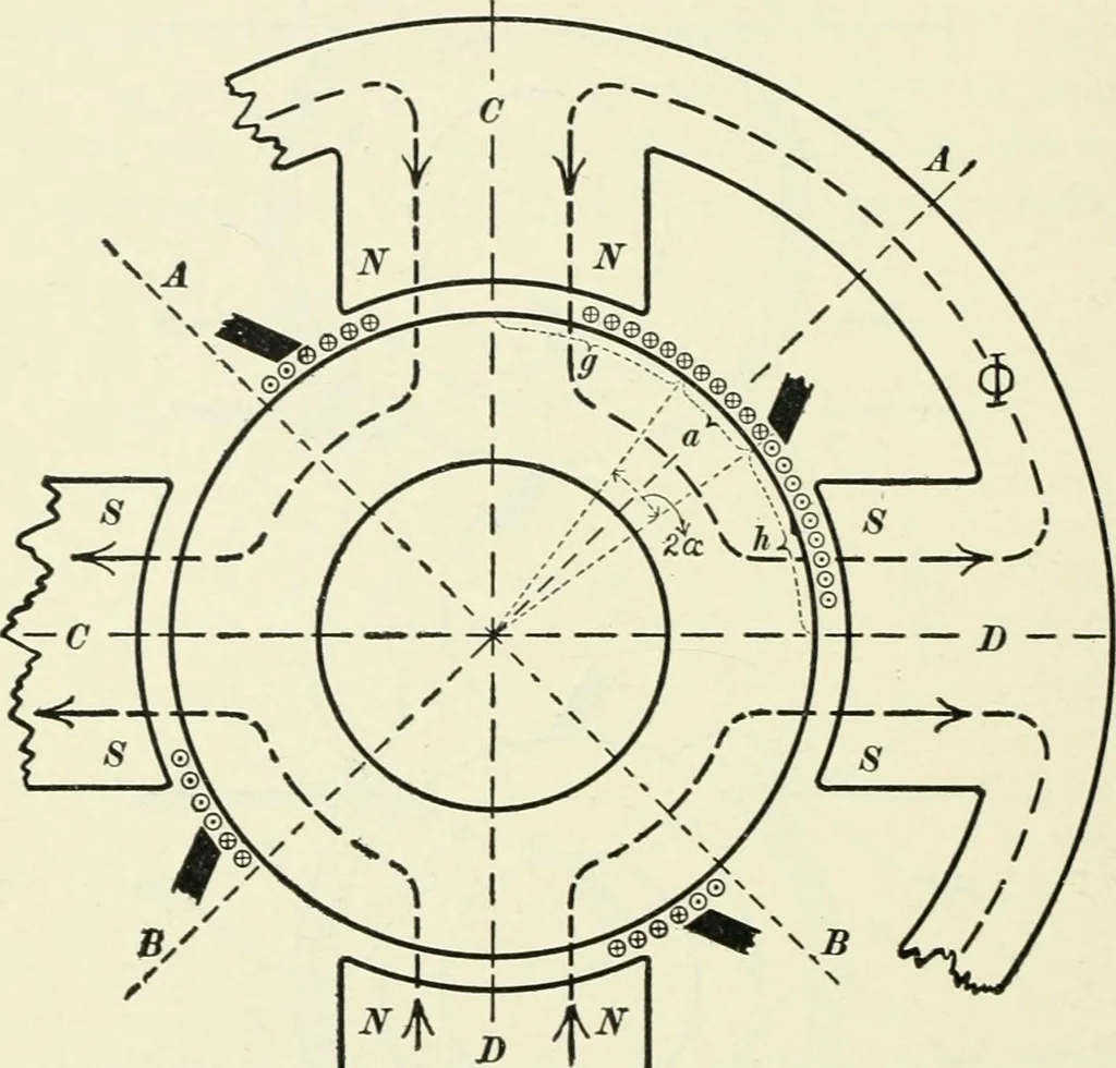 An illustration from Dynamos and motors; a text book for colleges and technical schools, 1911, leaf 193