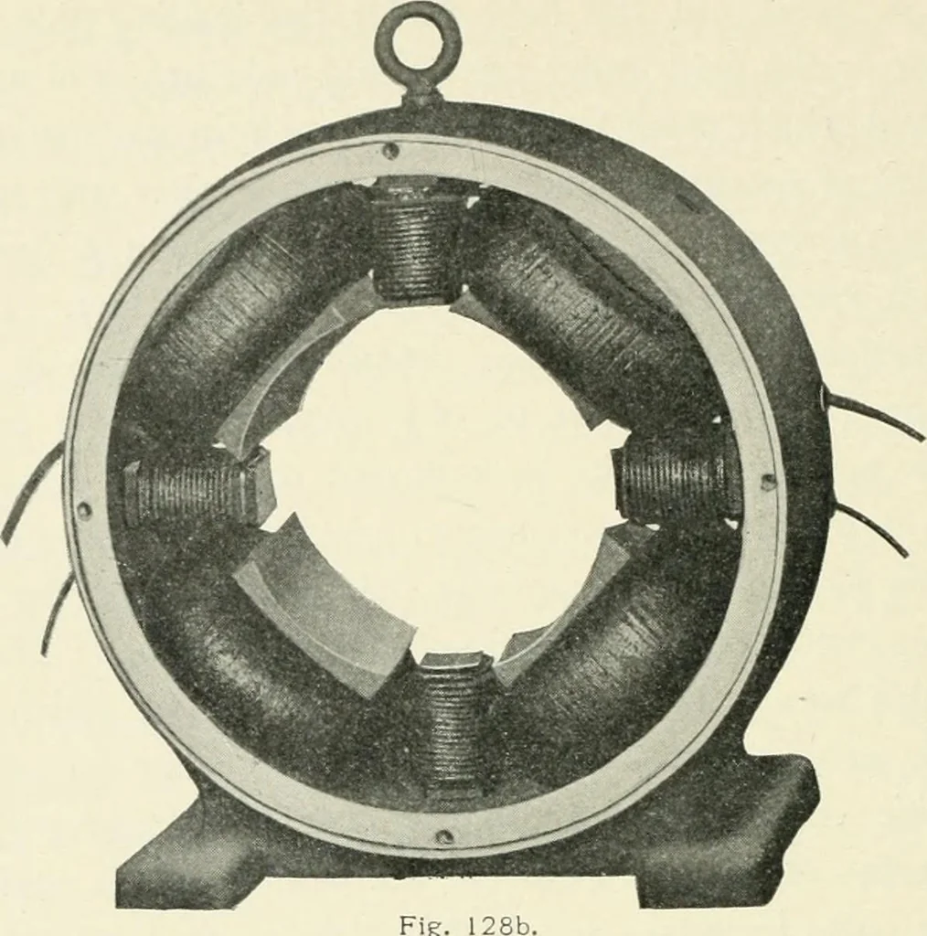 An illustration from Dynamos and motors; a text book for colleges and technical schools, 1911, leaf 201