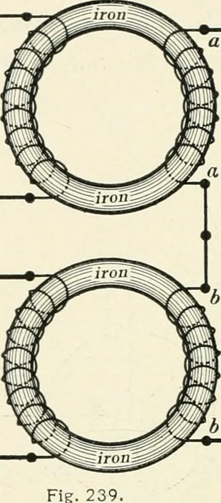 An illustration from Dynamos and motors; a text book for colleges and technical schools, 1911, leaf 343