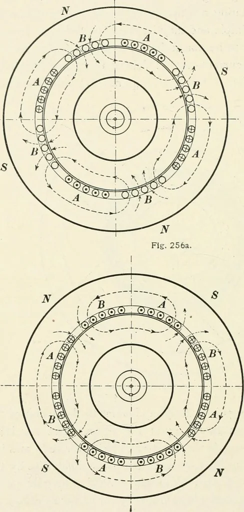 An illustration from Dynamos and motors; a text book for colleges and technical schools, 1911, leaf 355