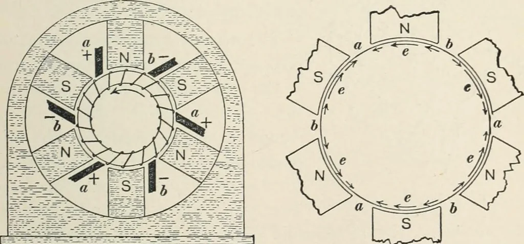 An illustration from Dynamos and motors; a text book for colleges and technical schools, 1911, leaf 58