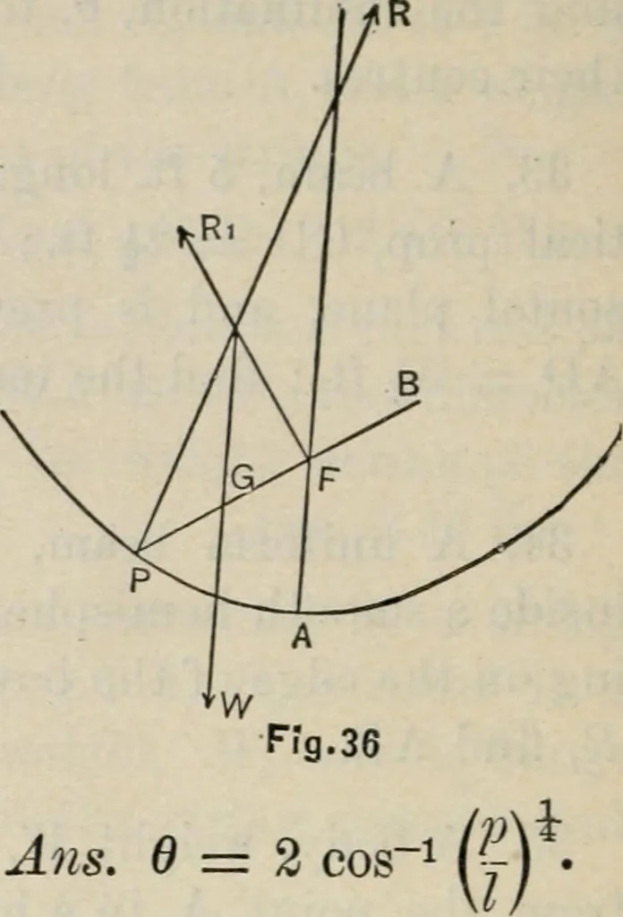 An illustration from An elementary treatise on analytic mechanics : With numerous examples, 1912, leaf 114