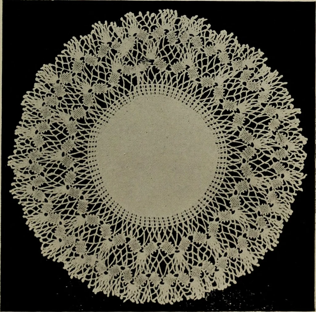 An illustration from The Eagle's call to crochet .., 1915, leaf 24